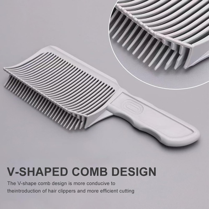 2PCS Barber Gradient Positioning Combs, Ergonomic Barber Fade Combs Professional