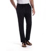 MUSE FATH Men’s Linen Drawstring Casual Beach Pants-Lightweight Summer Trousers-Black-XL