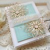 2Pcs Flower Cutting Dies for Card Making，Flower Daisy Cut Stencils