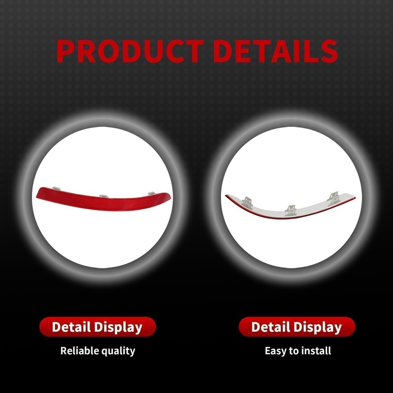 Nakkaa 2PCS Rear Bumper Reflector Compatible with X166 GL350 GL450