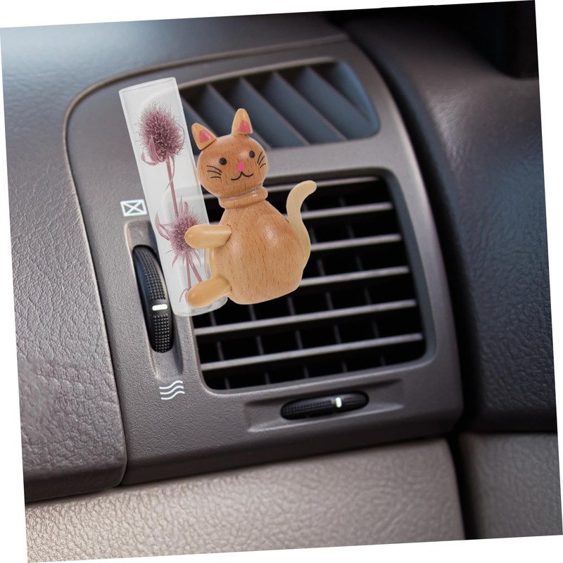 ABOOFAN Magnetic Cat Fridge Magnet Aromatherapy Car Vent Flower Vase