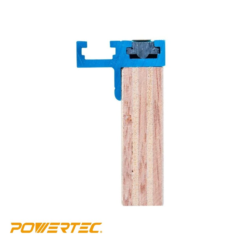 POWERTEC 71131 Aluminum Double T-Track Fence Cap Kit, Right to