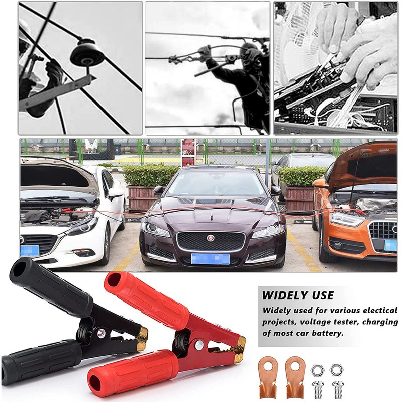 HuaLiSiJi Heavy Duty Jumper Cable Clamps 1000A Battery Cable Alligator