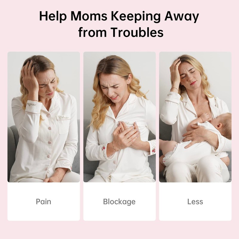 TSRETE Double Wearable Breast Pump, Electric Hands-Free Breast Pumps with