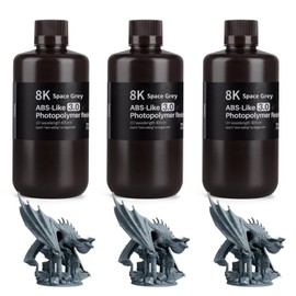 ELEGOO ABS Like 3.0 8K Resin, 3D Printer Resina Space Grey 3000g