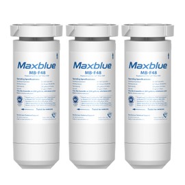 Maxblue MB-F48 Replacement for GE® XWF, WR17X30702, NSF Certified Refrigerator Water Filter, 3 Filters
