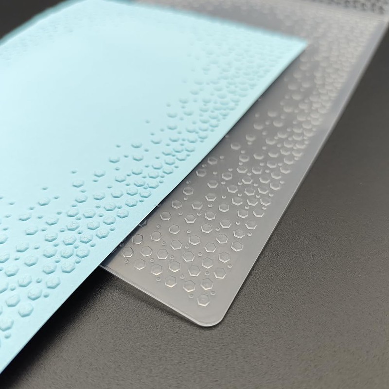 Plastic Embossing Folder A6 Size Hexagonal Points Frame Paper Crafts