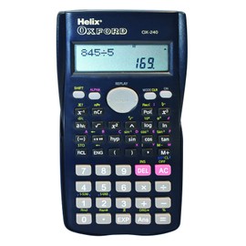 Helix RC2072 Oxford Scientific Calculator,Black,22 x 14 x 2.2 cm