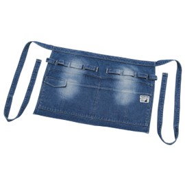 Captain Stag UG-3265 Outdoor Camping BBQ Field Apron, Short, Denim, Width 20.9 x Length 15.7 inches (530 x 400 mm) (One Size Fits All)