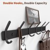 GWAAZXGZ Coat Rack Wall Mount Hooks - White 15 Inch