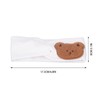 Adorable Cartoon Bear Baby Headbands, Soft and Stretchy Cotton Infant