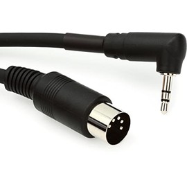 BOSS 5ft / 1.5m Angled MIDI to 3.5mm Straight TRS Cable (BMIDI-5-35)