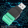 Conector de Terminal de 2 PCS, Conector Macho USB a