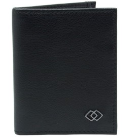 Alpine Swiss Mens RFID Wallet Slim Minimalist Card Case Genuine Leather Front Pocket Wallet for Business or Credit Cards Black