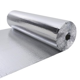 Reflective Window Insulation Roll, 3.6mm Thick 47in x 82Ft Double Side Aluminum Foil Insulation for Window Garage RV Camper Car Roof Door Insulation - Weatherproof, Cold and Heat Shield