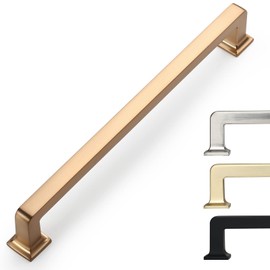 9BUILD 10 Pack 7 Inch Cabinet Handles Champagne Bronze Cabinet Pulls Kitchen Cabinet Hardware Kitchen Handles for Cabinets Gold Pulls for Cabinets Gold Dresser Pulls