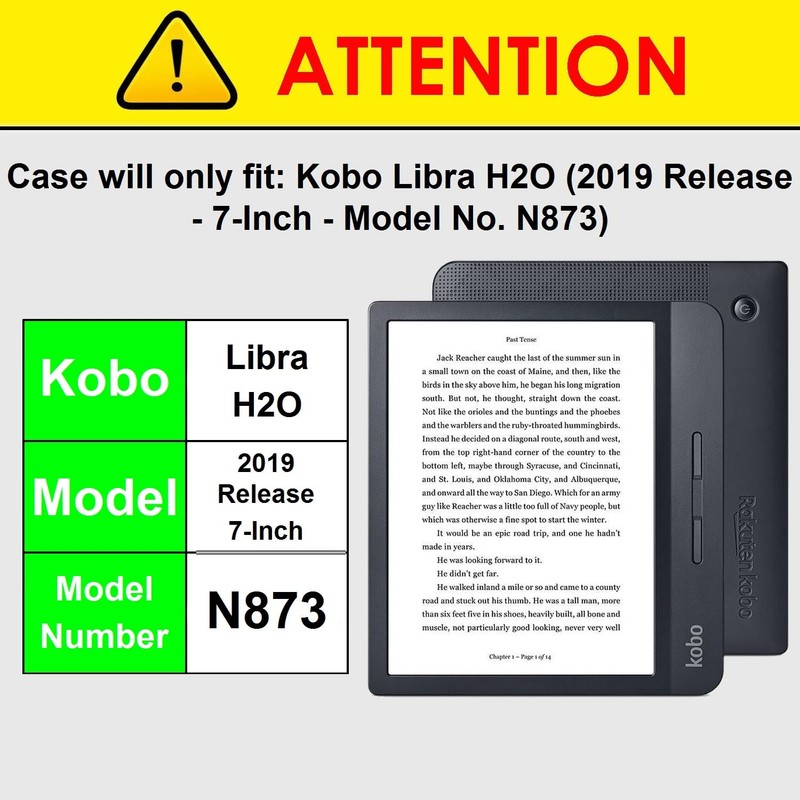 FC Case for Kobo Libra H2O - Foldable Protective Case