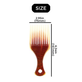 4pcs delivery comb insert hair curling brush comb hair styling tool for men and women, used for exfoliating and styling combs, very suitable for thick, curly hairs and braids (amber color)