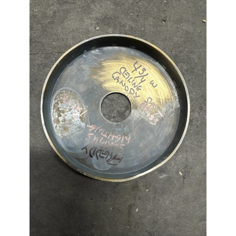 Vintage 4 3/4” Inch Wide Cast Brass Ceiling Canopy Complete