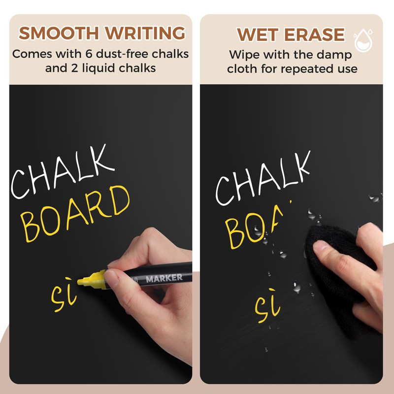 SELEAD Small Magnetic Chalkboard Words Sign Board - 10x12 Inch