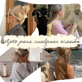 Triko Set 12 Pinzas para Cabello Antideslizantes Fino y Medio de 1.5 pulg, Pinzas de Resina, Resistentes y sin Daño, Ideales para Peinados en Mujeres y Niñas