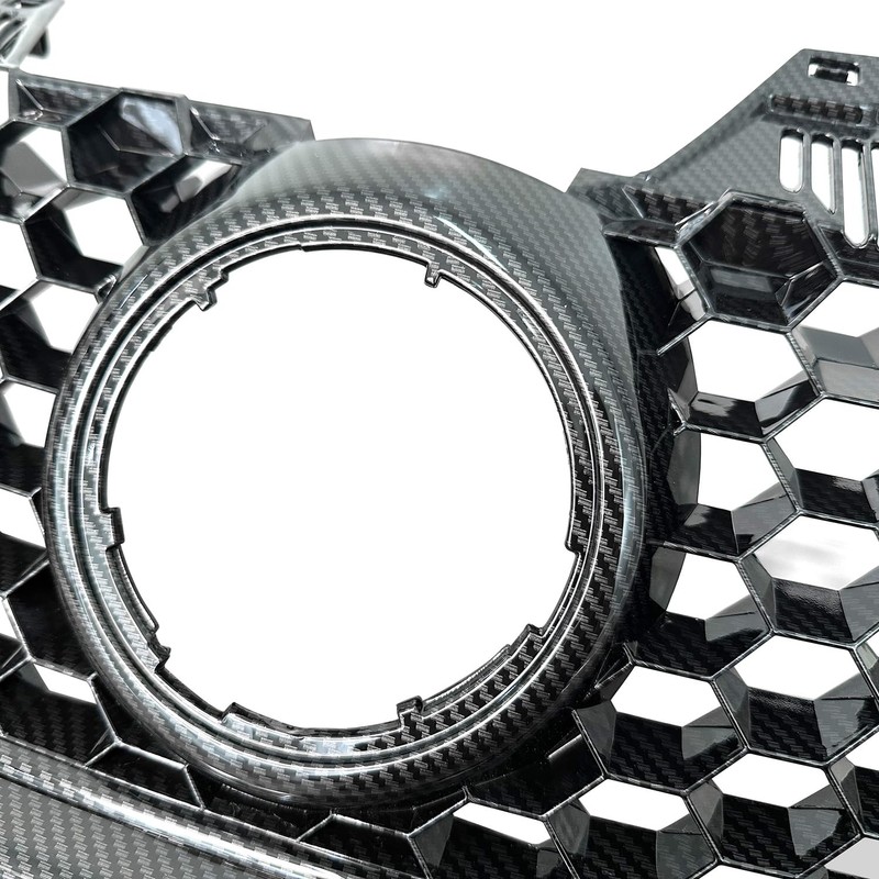 IBESTWOLF Front Upper Grille Honeycomb with Hole for 2006 2007