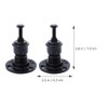 DOITOOL 2 Pcs Stair Railing Brackets Black Handrail Bracket Iron