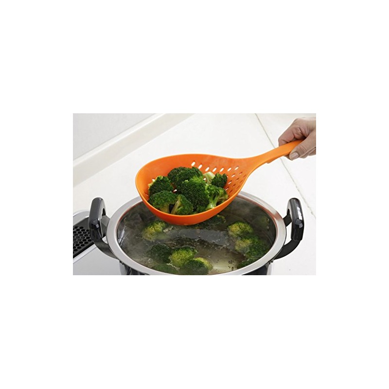 BIG STRAINER SPOON Pour Yellow
