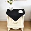 Nacuci Small Square Tablecloth 24x24 Inch Washable Polyester Side Table