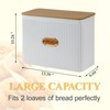 HOME PALETTE Extra Large Bread Box for Kitchen Countertop Corner