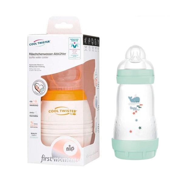NIP MAMEasyStart Cool Twister Bottle Cooler Set Anti-Colic Bottle 260