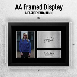 HWC Trading FR A4 Emily Head Inbetweeners Carli Gifts Printed Signed Autograph Picture for TV Show Fans - A4 Framed