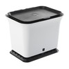 Full Circle Fresh Air Odor-Free Kitchen Compost Bin, Black and