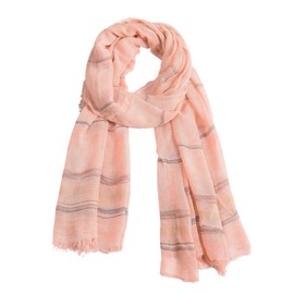 KEOYA Men’s Winter Warm Long Scarf Lightweight Classic Neckwear Plaid Tassel Fringed Scarves for Men Autumn Winter Evening Travel Shawls Pink