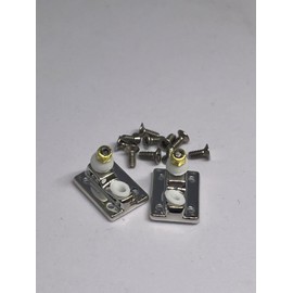 LEEFAI Silver Baseplate v2 for Pro G4 Fingerboard Trucks -Fit to and Other Fingerboard Brand Trucks (Regular)