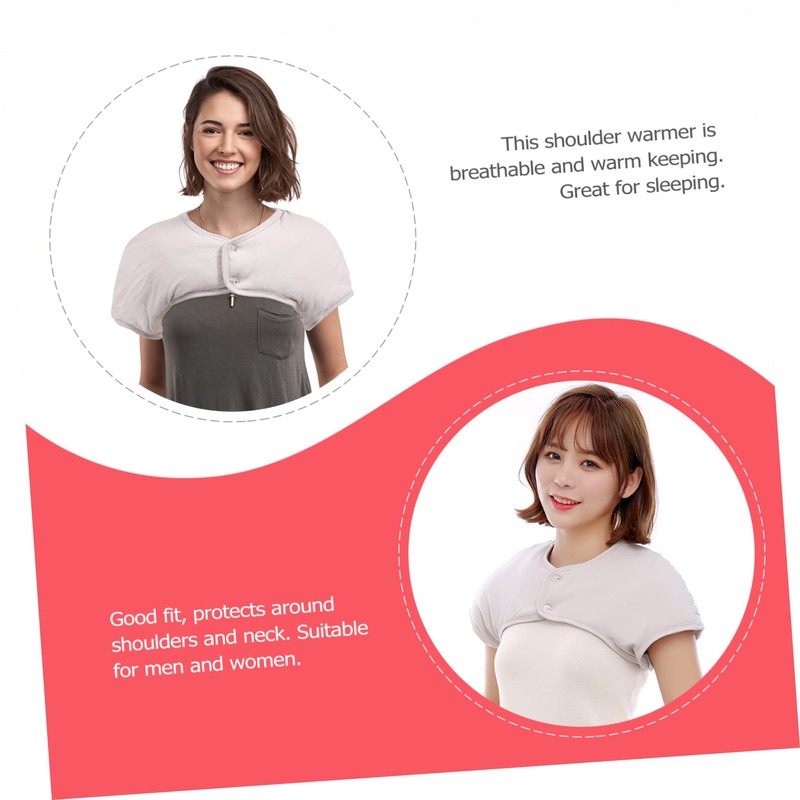 IWOWHERO Cotton Neck and Shoulder Warmer Thick Cotton Sleeping Shoulder