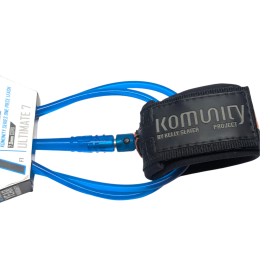 Unbranded Kelly Slater ks1.1 Komunity 7ft Ultimate 7-foot Surfboard ankle Leash 7.0mm BLUE