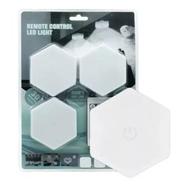 Molin Dollins Luz Led Lampara Hexagonal Touch, Union Entre Ellas Pared