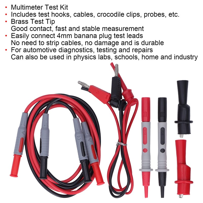 Multimeter Test Leads, Connecting Lines, Testing Electronic Hooks, Alligator Clips,