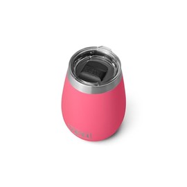 YETI Rambler Wine Tumbler, Vacuum Insulated Stainless Steel Tumbler with Magslider Lid, Tropical Pink, 10 oz (296 ml)