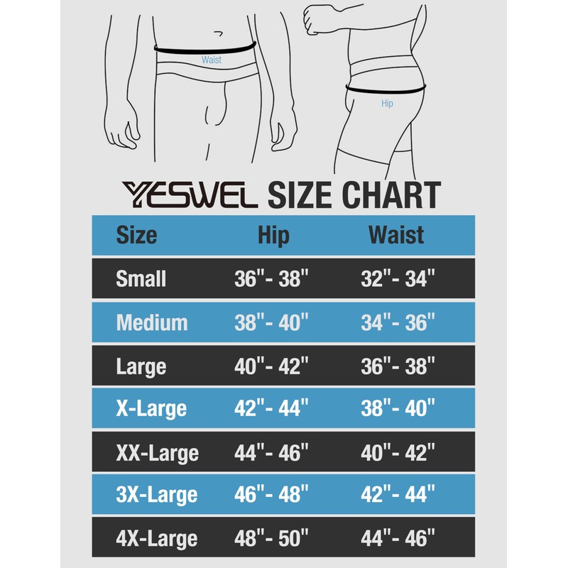 YESWEL Men's Incontinence Underwear, Leak Proof Washable Reusable Cotton Boxer
