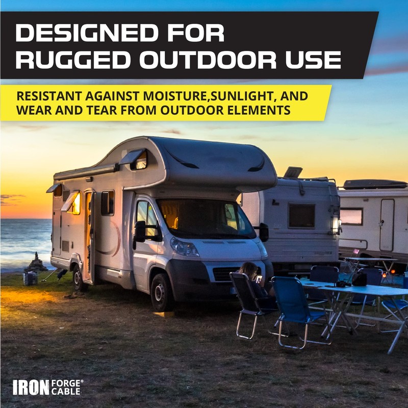 Iron Forge Cable RV Cord, Generator and RV Electrical Adapter