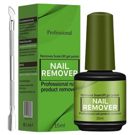 Gel Nail Polish Remover - 15ml Fast Effective Gel Polish Remover With Scraper - gel nail remover Within 3-5 Minutes - nail Varnish Remover - No Need Soaking Wrapping gelremover For Nails