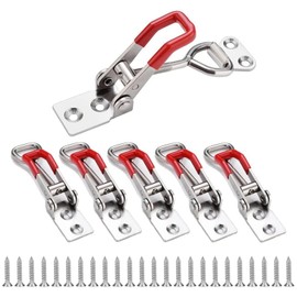 6 Pieces Latches Hardware GH-4001 Toggle Latch Toggle Clamps Draw Latch with 150kg Fixed Ability Suitable for Box Wardrobe Drawer Doors and Windows