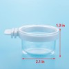 6 Pack Detachable Transparent Bowl Plastic Food Cup Convenient Hanging