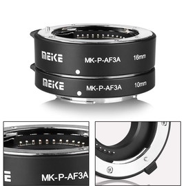 Meike MK-P-AF3A Metal Auto Focus Extension Tube for Olympus Panasonic Micro Four Thirds M4/3 System Camera Lenses 10MM 16MM