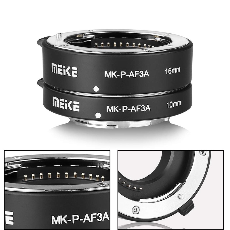 Meike MK-P-AF3A Metal Auto Focus Extension Tube for Olympus Panasonic