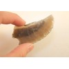 2-1/8" Long Black Brazilian Agate Knapped From Solid Stone Using