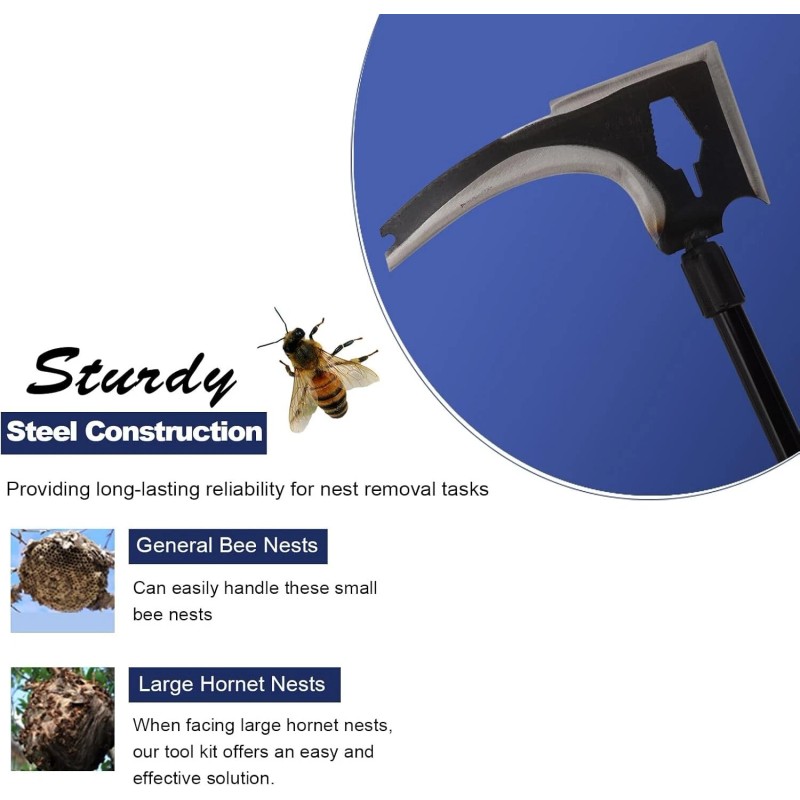 Smarkey Wasp Hornet Yellow Jacket Nest Scraper Tool 120 inch