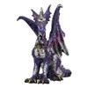 Ebros Small Purple Rain Armored Midnight Dragon Statue 4.5" High
